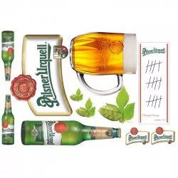 Jedlý papír Pilsner Urquel k vystříhnutí A4 - Pictu Hap