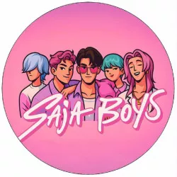 Jedlý papír K-pop Lovkyně démonů Saja Boys 19,5cm - Pictu Hap