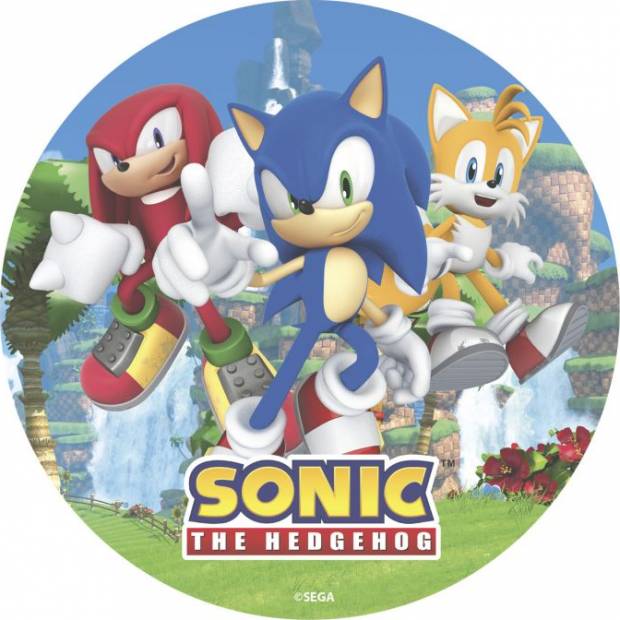 Jedlý papír Sonic a přátele 20cm - Dekora