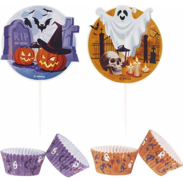 Halloweenský set na cupcakes - Dekora
