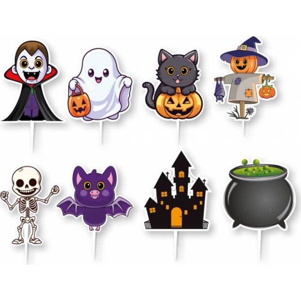 Halloweenské zápichy 8ks - Dekora