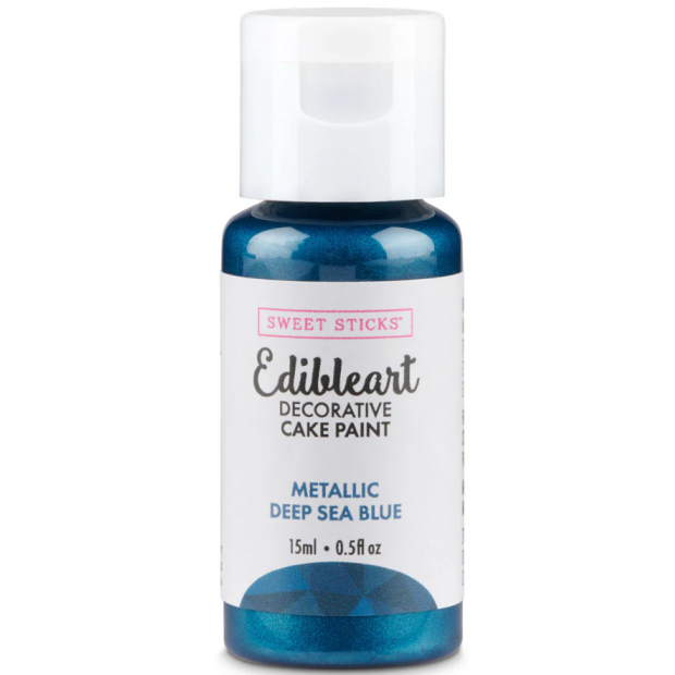 Metalická barva tekutá 15ml Deep Sea Blue - Sweet Sticks