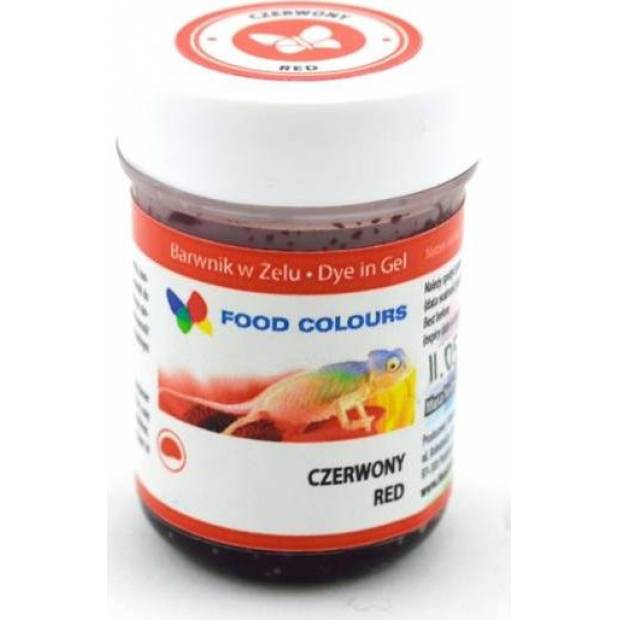 Gelová barva (Red) červená 35 g - Food Colours