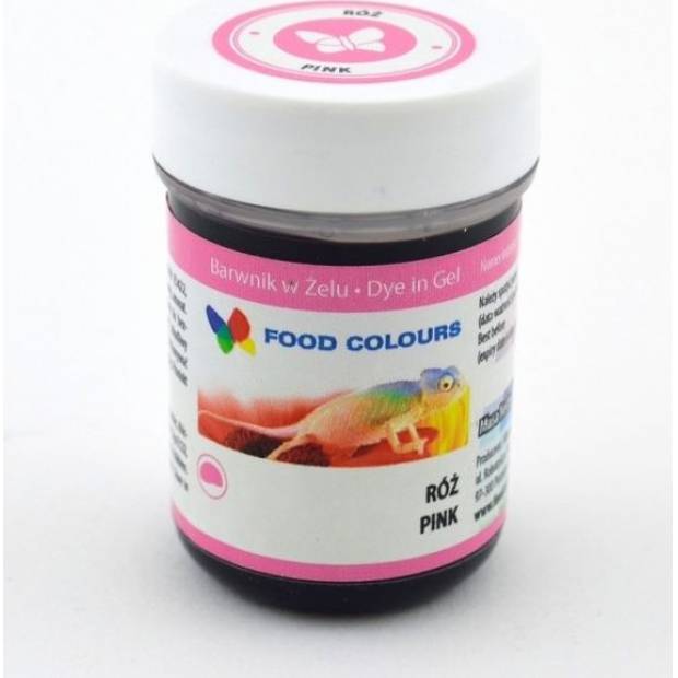 Gelová barva (Pink) růžová 35 g - Food Colours