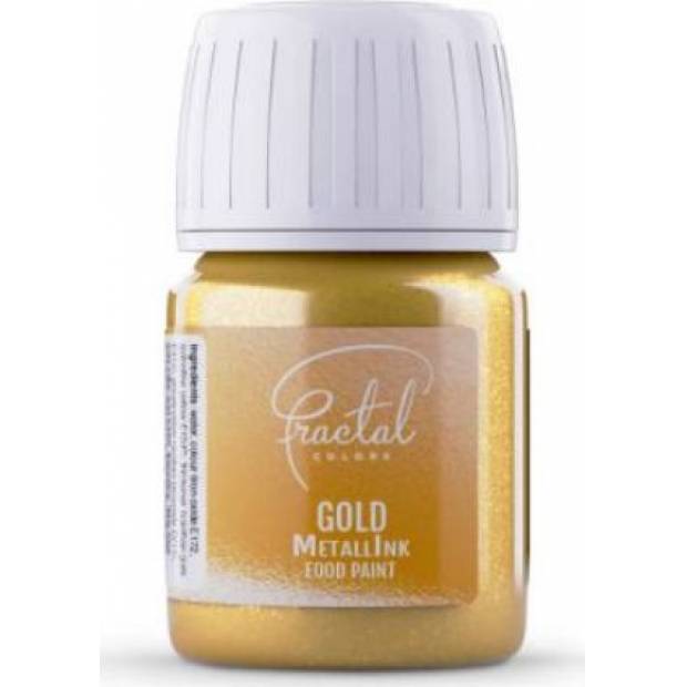 Tekutá metalická barva Fractal - Gold (30 ml)