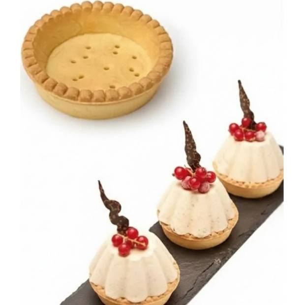 Košíček na tartaletky linecký světlý 7,4 cm (8 ks)