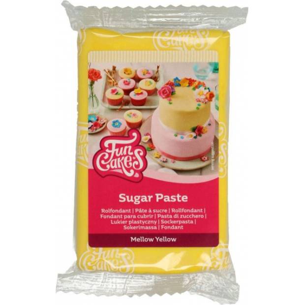 Potahovací hmota žlutá 250g - FunCakes