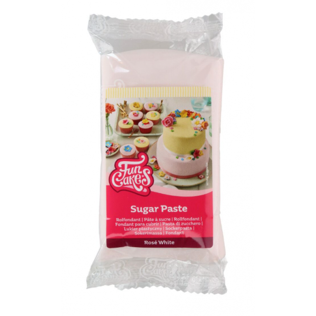 Potahovací hmota růžově bílá 250g - FunCakes