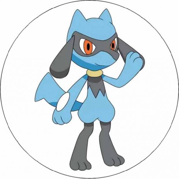 Jedlý papír pokémon Riolu 19,5cm - Pictu Hap