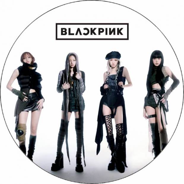 Jedlý papír Black pink 19,5cm - Pictu Hap