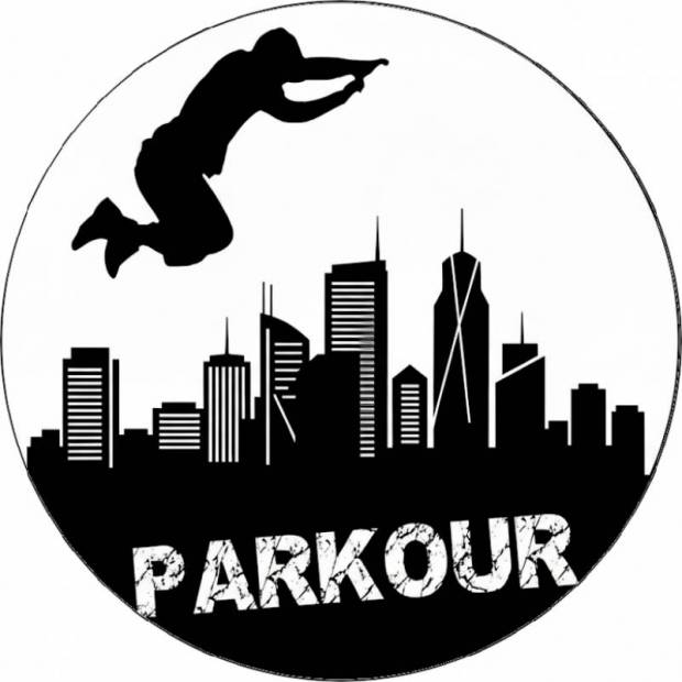 Jedlý papír parkour skok grafika 19,5 cm - Pictu Hap