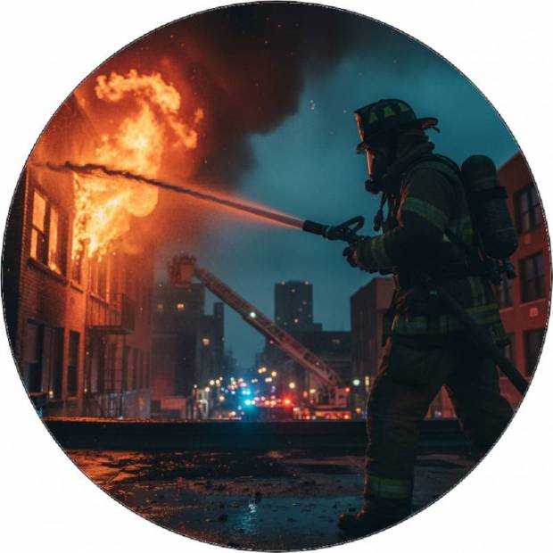 Jedlý papír hasič v noci 19,5 cm - Pictu Hap