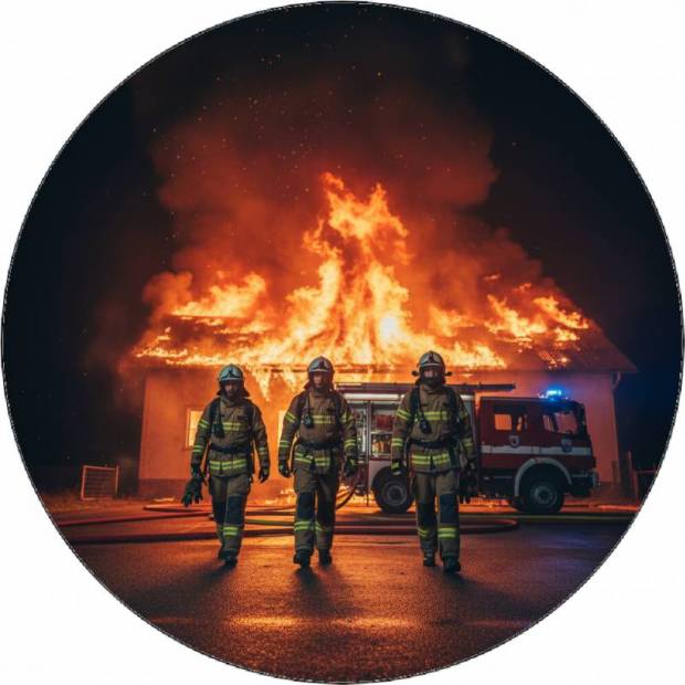 Jedlý papír hasič u požáru 19,5 cm - Pictu Hap