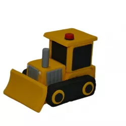 Buldozer nejedlá cukrová dekorace 11x7x6cm - Gricko Ivanjica