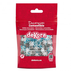 Cukrové zdobení vločky a tyčinky 100g - Dekora