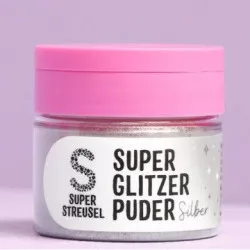 Prachová barva stříbrná 10g - Super Streusel