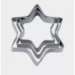 Sada vykrajovátek hvězdy o 4 / 5 / 6 cm - Stadter