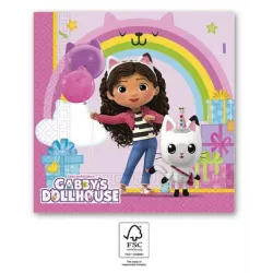 Papírové ubrousky Gábinin kouzelný domek 33x33cm 20ks - Procos