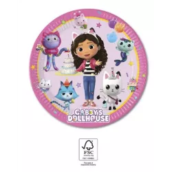 Papírové talíře Gábinin kouzelný domek 19,5cm 8ks - Procos