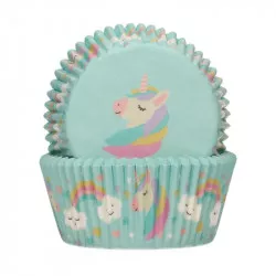Papírové košíčky jednorožec 48ks 5x3,2cm - FunCakes