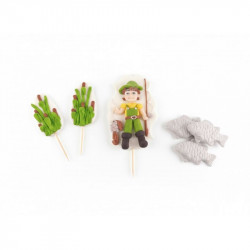 Cukrová dekorace rybář - I LOVE CAKES