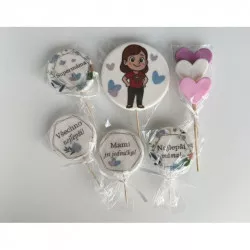 Cukrová dekorace  Pro mámu - I LOVE CAKES