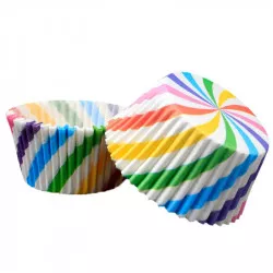 Cukrářský košíček duha 50x30mm 1000ks - Cakesicq