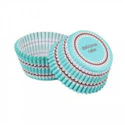 Cukrářský košíček teal delicious 50x30mm 50ks - Cakesicq