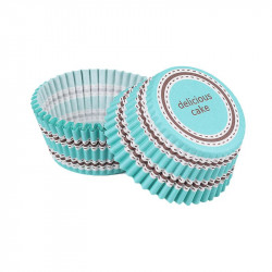 Cukrářský košíček teal delicious 50x30mm 1000ks - Cakesicq