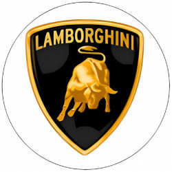 Jedlý papír Lamborghini logo 19,5 cm - Pictu Hap