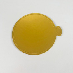 Podložka zlatá kulatá na minidezert 9cm - Cakesicq