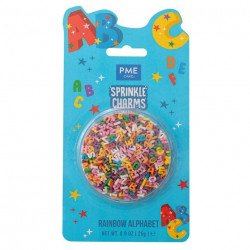 Cukrová písmenka 7mm, 25g - PME