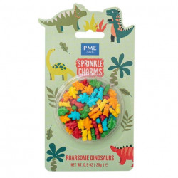Cukrové zdobení dinosauři 11x14mm, 25g - PME