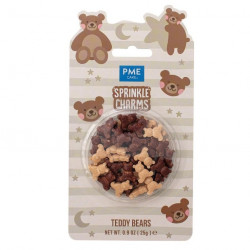 Cukrové zdobení medvídci 15mm, 25g - PME