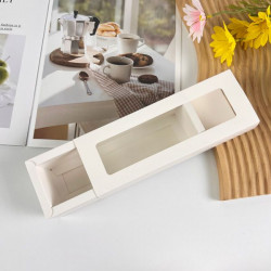 Krabička na 6 makronek, bílá - Cakesicq