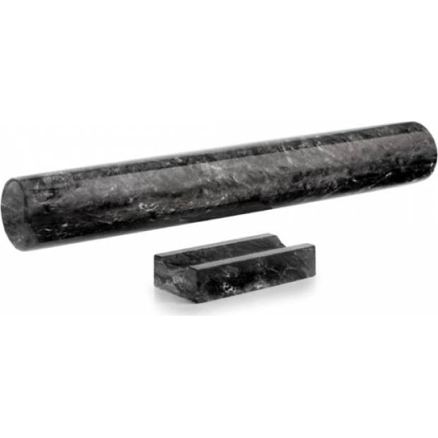 Černý mramorový váleček 35x4cm - Ibili