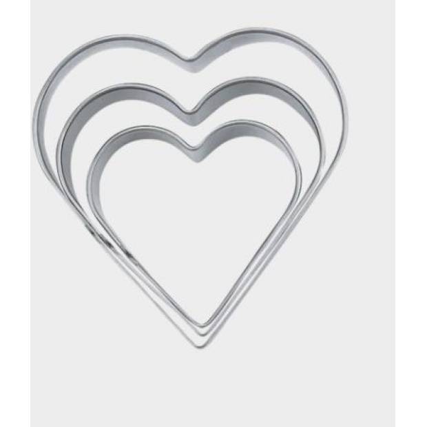 Sada vykrajovátek srdíčka o 4 / 5 / 6 cm - Stadter