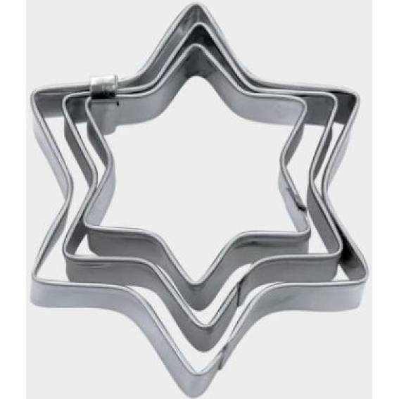 Sada vykrajovátek hvězdy o 4 / 5 / 6 cm - Stadter