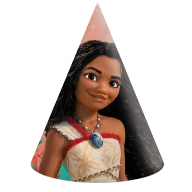 Papírové párty čepičky Moana 6ks - Procos