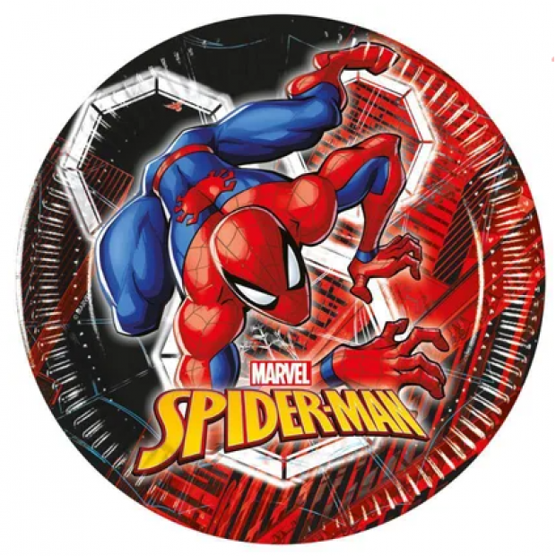 Papírové talíře Spiderman 19,5cm 8ks - Procos