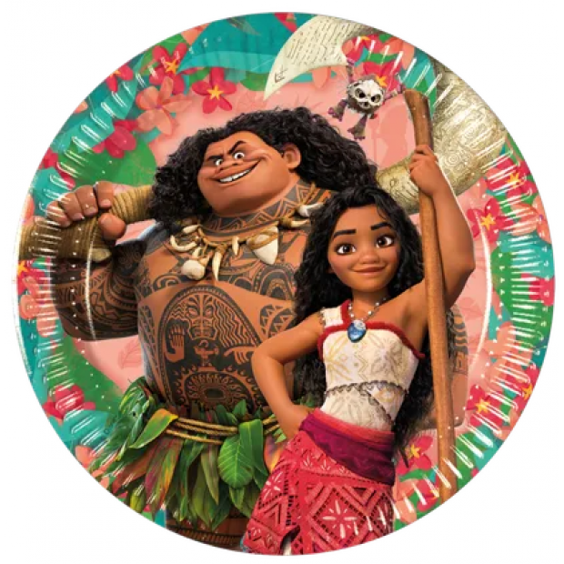 Papírové talíře Moana 19,5cm 8ks - Procos