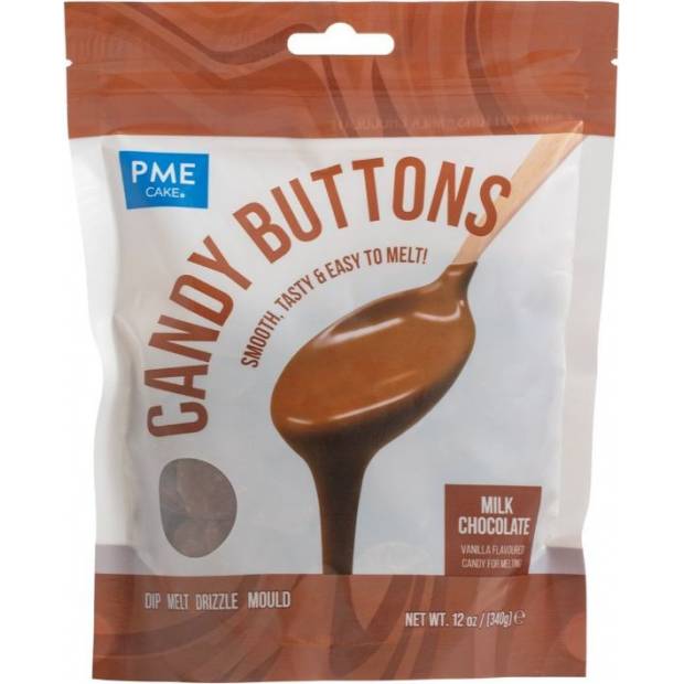 Čokoládová poleva mléčná v peckách 340g - PME