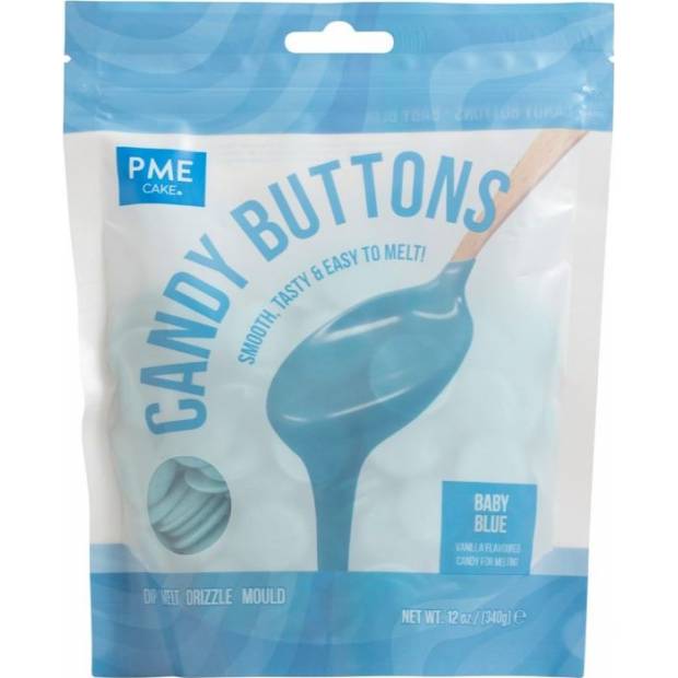 Světle modrá poleva v peckách 340g - PME