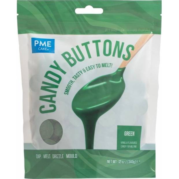 Zelená poleva v peckách 340g - PME