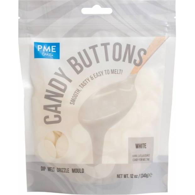 Bílá poleva v peckách 340g - PME