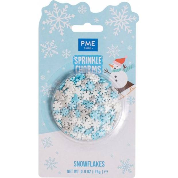 Vánoční zdobení sněhové vločky 25g - PME