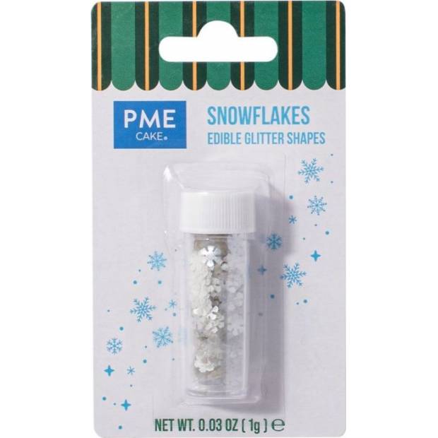Jedlé konfety sněhové vločky 1g - PME