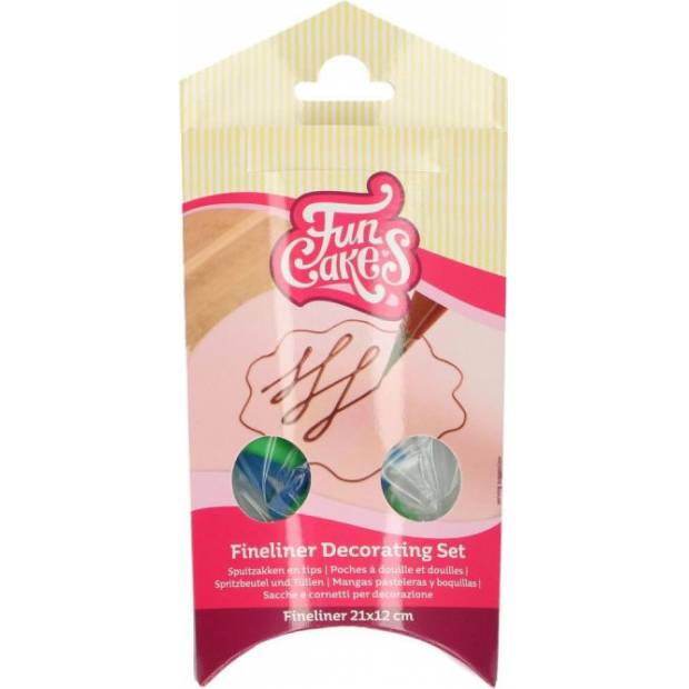 Jednorázové sáčky se špičkou 10ks 21x12cm - FunCakes