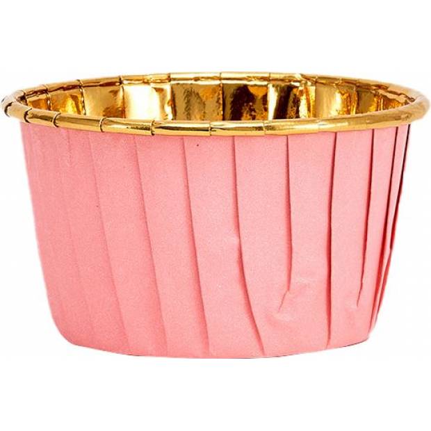 Košíčky na muffiny růžové s pevným okrajem 50x39mm 50ks - Cakesicq