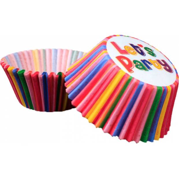 Cukrářský košíček barevné lets party 50x30mm 50ks - Cakesicq